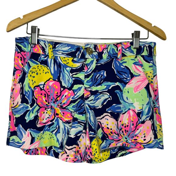 LILLY PULITZER  Callahan Short Floral Stretch Beach Twill 5" women's 2 - Picture 1 of 9